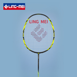 Lingmei Mars One Raqueta <span class=keywords><strong>de</strong></span> Bádminton <span class=keywords><strong>de</strong></span> fibra <span class=keywords><strong>de</strong></span> carbono ultraligera 5U G6 Control <span class=keywords><strong>de</strong></span> bola Durable PU Grip Flexible Strung 25-27 Lbs Deportes - Product Image 2