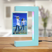 Cadre photo magnétique flottant Double face, personnalisation spéciale pour les fêtes de famille