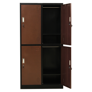 خزانة ملابس معدنية فردية بأربعة أبواب للمنزل والمدرسة والصالة الرياضية والمكتب - Product Image 4