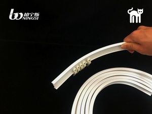 Rail de plafond flexible en plastique de 5 m pour usage domestique, droit, courbé, pliable, à suspendre pour lits superposés, fenêtres en <span class=keywords><strong>baie</strong></span>, séparateurs de pièce - Product Image 6