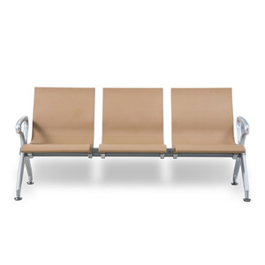 Sillas de Espera Industriales Nacionales, Silla de PU con Estructura de Acero Reforzada y Pasamanos para Aeropuerto, Estación, Hospital, Banco - Product Image 1