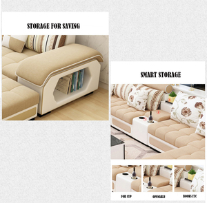 Cina Ultime Basso Prezzo A Buon Mercato Soggiorno Divani Moderni Mobili Per La Casa di Velluto Divano Sectionals Divani Morbido Divano Impostazione 7 Posti - Product Image 6