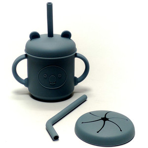 Ensemble de tasses à bec anti-chute en silicone pour enfants, résistantes aux hautes températures, pour l'apprentissage de la boisson, tasse à eau pour bébé - Product Image 3