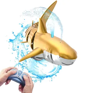 Simulation plastic rc shark toy large capacity rechargeable electric remote control shark