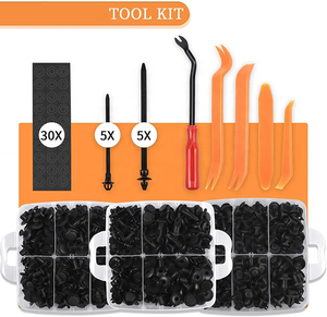 675PCS Assortiment Clips Rivet Kit Car Body Clip Kit Avec Open Pry Panel Dash Radio Installer Porte Garniture Removal Tool - Product Image 3
