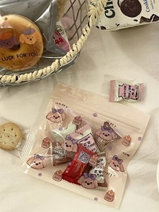 Sac d'emballage personnalisé pour autocollants <span class=keywords><strong>de</strong></span> dessins animés, pochette transparente refermable avec fermeture éclair pour petites entreprises et papeterie - Product Image 5