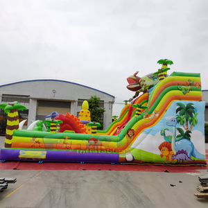 Castillo inflable comercial con tobogán, parque de juegos gigante para exteriores, ciudad de diversión para niños - Product Image 6