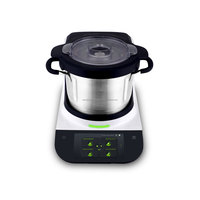 Robot de Cuisine Multifonction 16-en-1 Thermomixe Automatique, Processeur Alimentaire Puissant 1000W avec Écran Tactile LED 7 Pouces