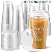 Gobelets à emporter en plastique transparent de 20 oz, légers, résistants aux fissures, durables, incassables, sans BPA, personnalisables, directement de l'usine