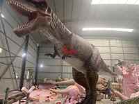 Anime Robot Jurassic parc d'attractions grande Statue de dinosaure t-rex et modèle de dinosaure d'aire de jeux
