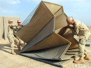 Gabion soldado con perímetro galvanizado relleno de tierra para barrera defensiva/bastión de defensa para campo de tiro - Product Image 5