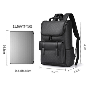 Borsa per Laptop da viaggio in pelle sintetica di alta qualità con Logo stampato tutto su misura zaino zaino Casual per la <span class=keywords><strong>scuola</strong></span> del College - Product Image 2