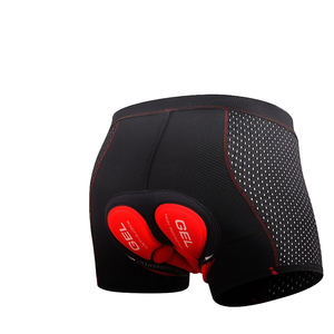 Pantaloncini e Slip da Ciclismo Traspiranti Unisex con Imbottitura in Gel Antiurto per <span class=keywords><strong>MTB</strong></span> e Bici da Strada Taglia S in Poliestere - Product Image 1