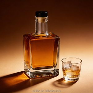 Bouteille en verre de haute qualité de 450 ml, fabriquée à partir de verre à haute teneur en blanc et produite par une usine de fabrication sur mesure - Product Image 1