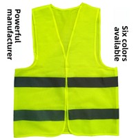 Gilet Réfléchissant en Polyester Haute Visibilité Certifié CE pour Inspection Annuelle des Voitures, Multi-Styles, OEM/ODM