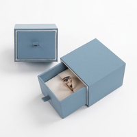 Boîtes Cadeaux Personnalisées en Velours, Daim et Cuir PU Écologiques avec Logo, pour Bagues de Mariage et Colliers, Doublure en Éponge, Fermeture Magnétique, Vente en Gros