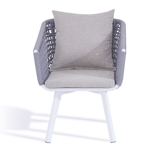 Fashional <span class=keywords><strong>Bistro</strong></span> cuerda tejida mesa de comedor y silla, muebles al aire libre, jardín - Product Image 5