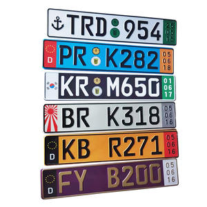 Placa de matrícula personalizada de venta directa del fabricante Placa de matrícula de acero inoxidable de aluminio - Product Image 2