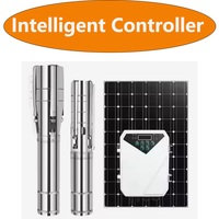 Pompe solaire submersible hors réseau en acier inoxydable avec contrôleur MPPT intégré pour l'irrigation, l'agriculture et l'approvisionnement des usines