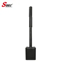 Sistema de Conferencia Lineal de Rango Completo Seer Audio, Altavoces de Columna Profesionales de 2 Vías, Gabinete de Aluminio, 400W RMS, Uso Comercial y Doméstico