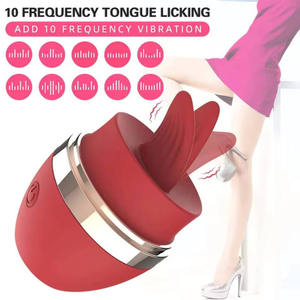Vibrador para lamer la lengua larga Clítoris Pezón <span class=keywords><strong>Punto</strong></span> <span class=keywords><strong>G</strong></span> Estimulador anal <span class=keywords><strong>Consolador</strong></span> de inserción de clímax para mujeres - Product Image 3