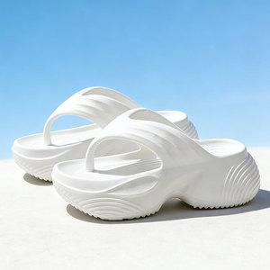 Sandalias de Plataforma para Mujer, Blancas, Antideslizantes, con Suela Suave, para Playa y Verano - Product Image 2