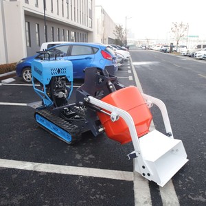 Mini máquina mezcladora de hormigón de gasolina de 300L, mezcladora de cemento de carga automática, mezcladora de hormigón volquete sobre orugas - Product Image 2