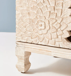 <span class=keywords><strong>Buffet</strong></span> vintage artisanal à quatre portes, grand meuble de rangement en bois massif naturel sculpté, meuble TV, projet personnalisé - Product Image 5