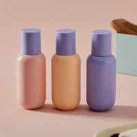 Bouteilles en plastique HDPE translucides à pompe pour fond de teint liquide, 1oz, 2oz, 3oz, 500ml – Vente en gros usine