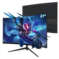 Monitor de Computadora Curvo de 1500R, 27 Pulgadas, 240Hz, 1ms, IPS/VA, Antideslumbrante, Sin Marco, para Oficina y Juegos, con Altavoces