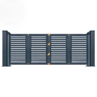 Europese stijl anti-diefstal aluminium patio/tuinpoort met automatische opening, elektrisch vouwbaar patroonpoort