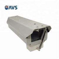 Boîtier de caméra CCTV extérieur 15 pouces tout temps IP66 avec ventilateur chauffant, essuie-glace et pare-soleil