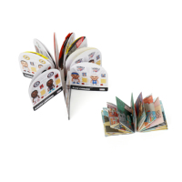 Cahier de notes pliable portable mini-livre personnalisé avec photos et textes personnalisés Cadeaux exclusifs d'impression commémorative
