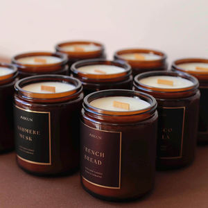 Vela Aromática AIKUN Premium sin Humo con Mecha de Algodón, Etiqueta Personalizada, Caja Personalizada, Vaso Personalizado, para Baño, Spa y Ducha - Product Image 4