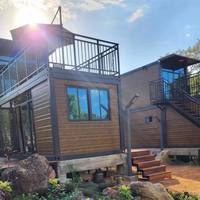Maison préfabriquée à construction rapide de 40 pieds modulaire portable de conception moderne préfabriquée Maison conteneur de luxe Villa préfabriquée pour hôtel AirBNB