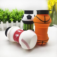 Botella de Agua Plegable de Silicona Creativa Personalizada OEM ODM, a Prueba de Fugas, para Viajes, Regalos, Estudiantes, Deportes al Aire Libre