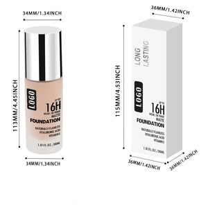 Fond de teint liquide longue durée 12 couleurs, marque privée, <span class=keywords><strong>jaune</strong></span>, violet, noir, correcteur pour peaux foncées, éclaircissant - Product Image 6