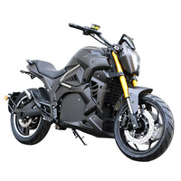 Nouvelle Arrivée Moto Électrique Haute Vitesse Devil pour Adultes, Direct Usine Wuxi, 5 kW 8 kW, Moteur à moyeu, Transmission par chaîne, Lithium 72V