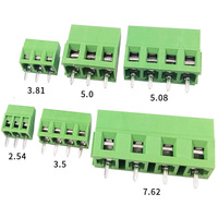 Bloque de Terminales Modular Ajustable con Conector Macho para PCB de 2.54/3.5/3.81/5.0/5.08/7.62mm