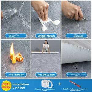 Revêtement <span class=keywords><strong>de</strong></span> <span class=keywords><strong>sol</strong></span> vinyle auto-adhésif épais et résistant à l'usure pour sols en <span class=keywords><strong>ciment</strong></span>, pose directe, vente en gros - Product Image 4