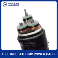 Cable de Alimentación de Media Tensión de Alta Calidad con Núcleo de Aluminio Zetastone, Revestimiento de PVC, Blindaje de Acero y Aislamiento XLPE para Construcción