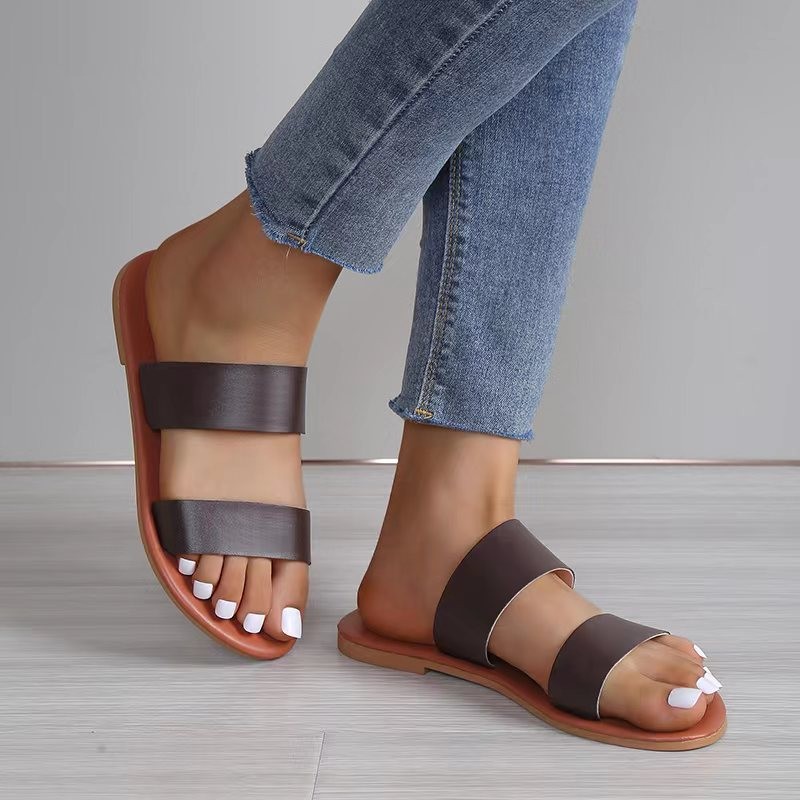 Summer Beach Causal Flat Slides Shoes Fashion Women's Slippers Sandals for Women Girls
