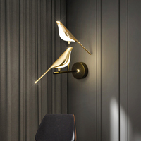 Eclairage mural Led en forme d'oiseau, nouvelle lampe, style oiseau, facile à installer, pour la décoration, éclairage de maison, hôtel, chevet, 20W