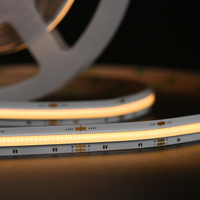 Bande LED COB ultra-dense dimmable 1008LEDs/m 2700K-6500K CRI90+ 24V 12mm IP68 personnalisable pour la cuisine et la décoration intérieure