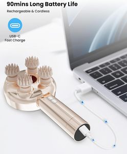 Electric Scalp <b>Massager</b> Massage Comb with Human Hand Kneading Red Light Function for Hair Care - Product Image 6