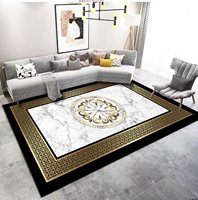 Tapis sur mesure de grande taille, écologique, antidérapant, style moderne, fabriqué à la machine pour salon et chambre à coucher