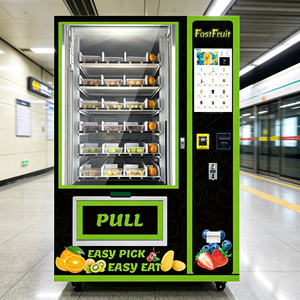 Distributeur automatique de salades, fruits et desserts frais avec écran tactile de 21,5 pouces, kiosque intelligent en libre-service 24h/24, distributeur automatique de desserts pour centre commercial - Product Image 1