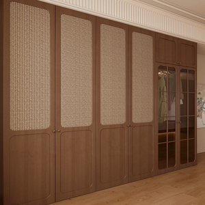 <span class=keywords><strong>2025</strong></span> hiện đại mây tủ quần áo tùy chỉnh phòng ngủ thiết lập với thiết kế mở MDF gỗ kết hợp tủ - Product Image 1