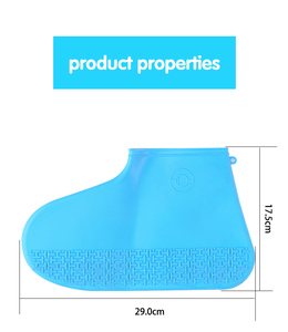 צבע מותאם אישית עמיד סיליקון עמיד למים הגנה מפני החלקה עמיד למים הגנה מפני גשם אבק נעליים - Product Image 5