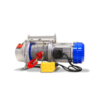 Nouveau Treuil Électrique à Câble en Acier de 750 kg de Capacité, Engrenage en Alliage d'Aluminium, 220V 50Hz pour Hôtels, Moteur de Traction de Câble à Crochet